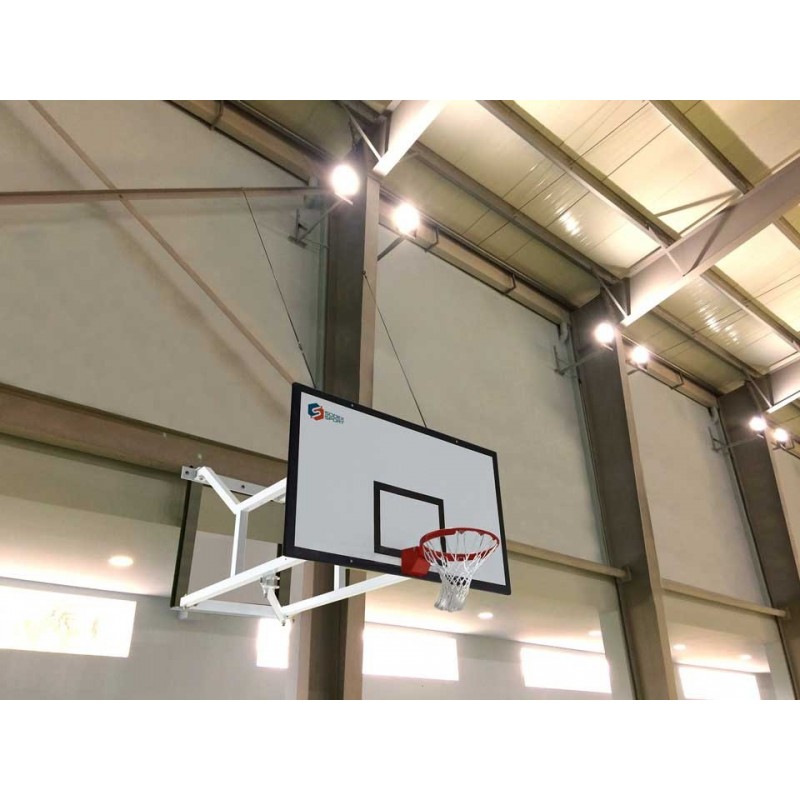 Panier de Basket-ball mural et rabattable (l'unité)